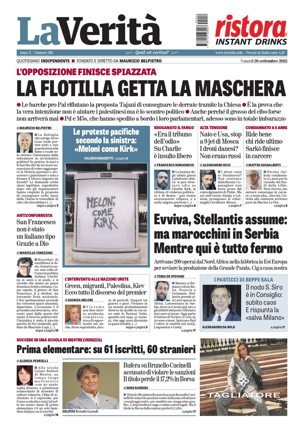 Oggi in edicola