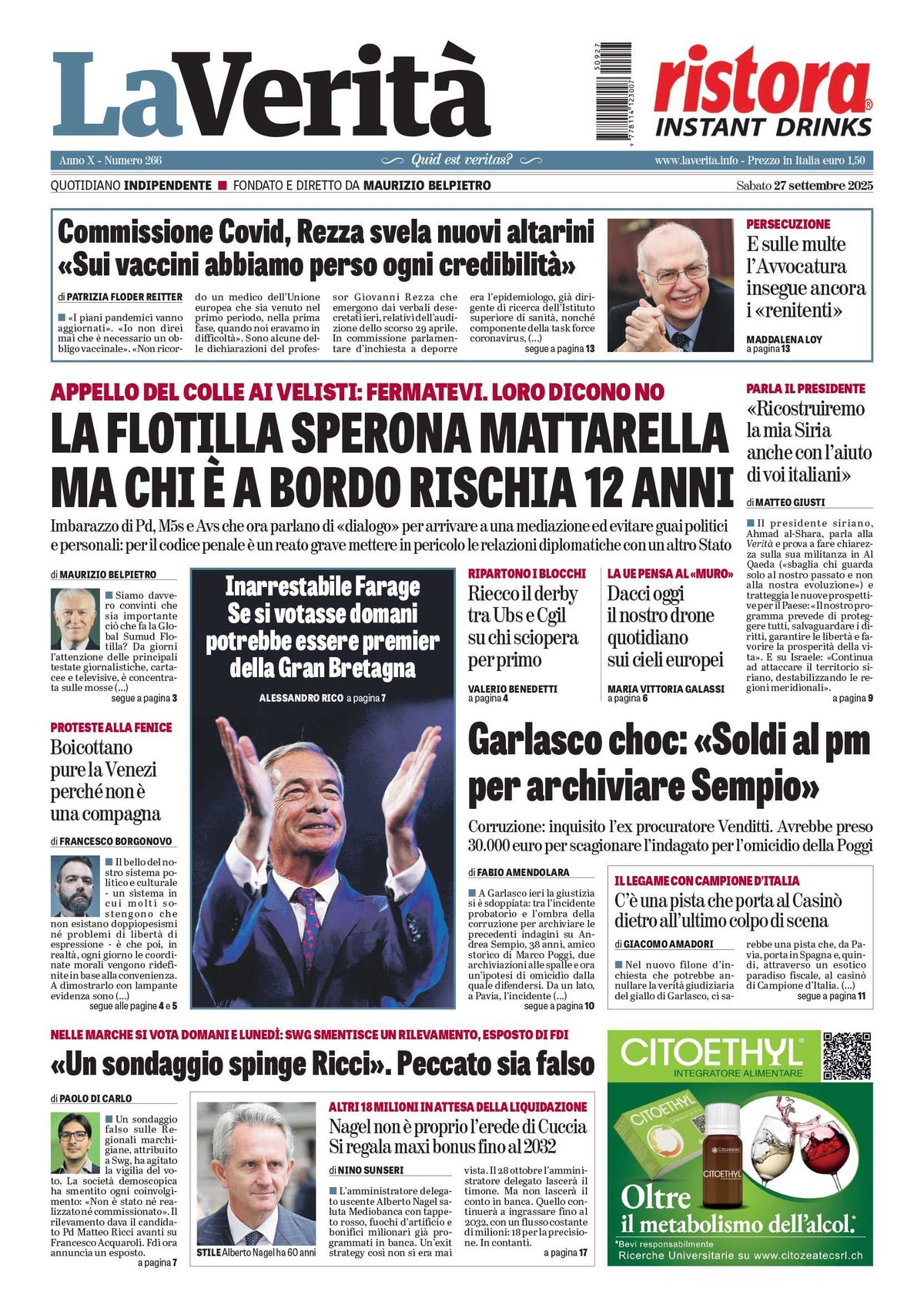Oggi in edicola