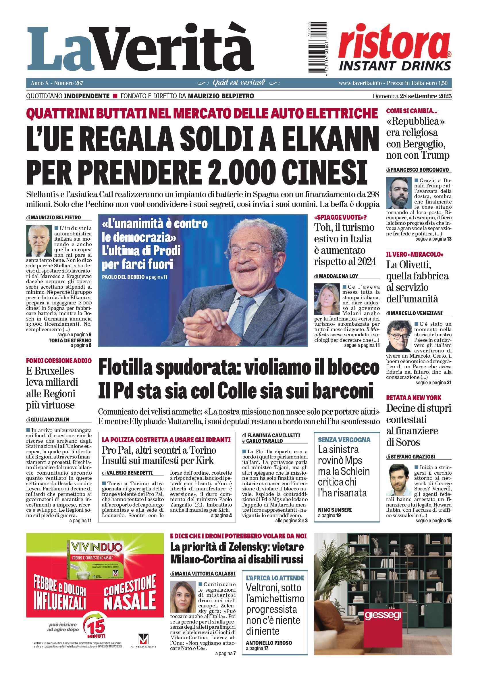 Oggi in edicola