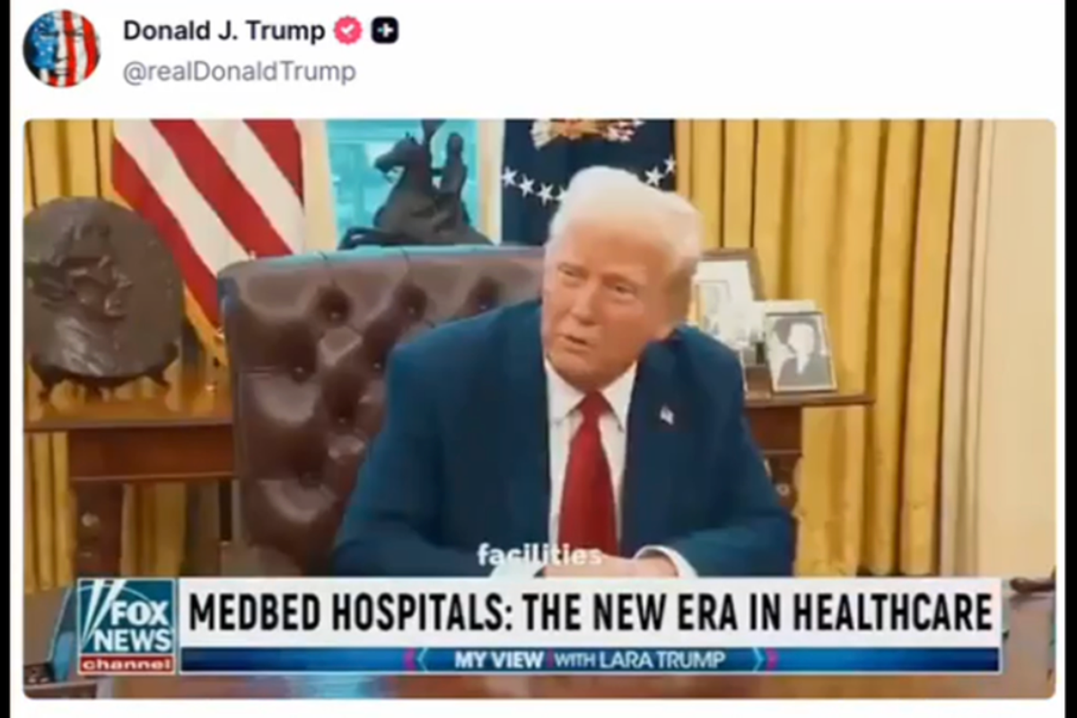 Bizarre Video Posted By Trump Endorsing QAnon's Mythical 'MedBeds'