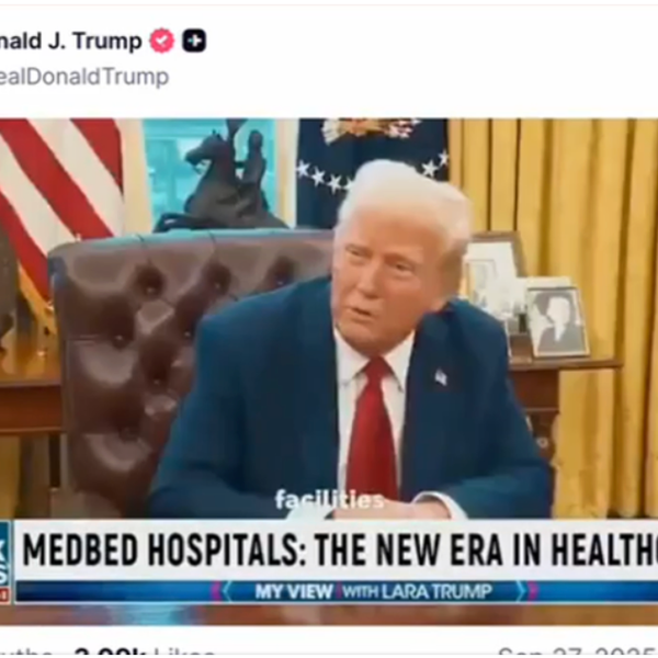 Bizarre Video Posted By Trump Endorsing QAnon's Mythical 'MedBeds'