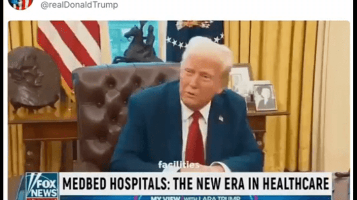 Bizarre Video Posted By Trump Endorsing QAnon's Mythical 'MedBeds'