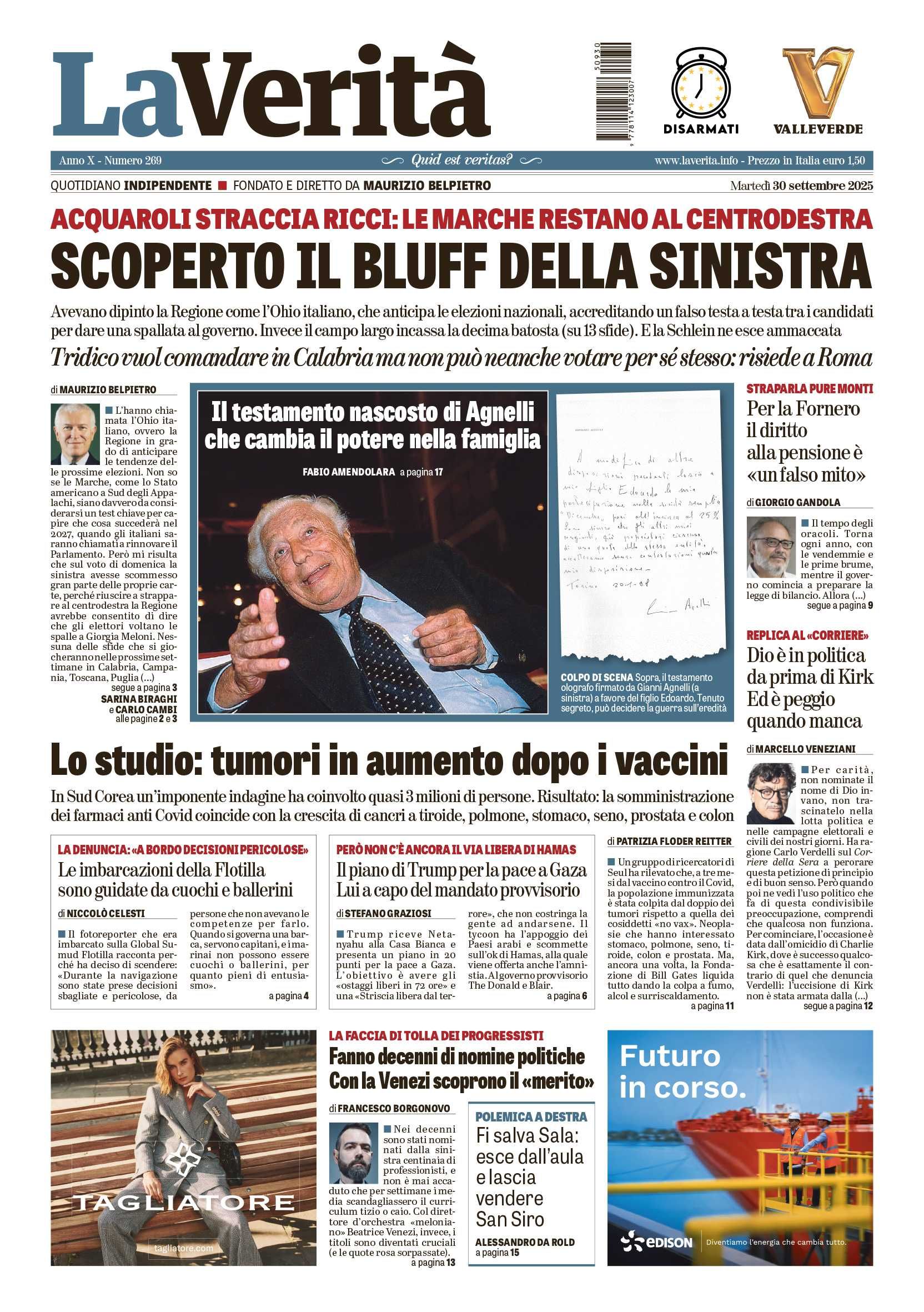 Oggi in edicola