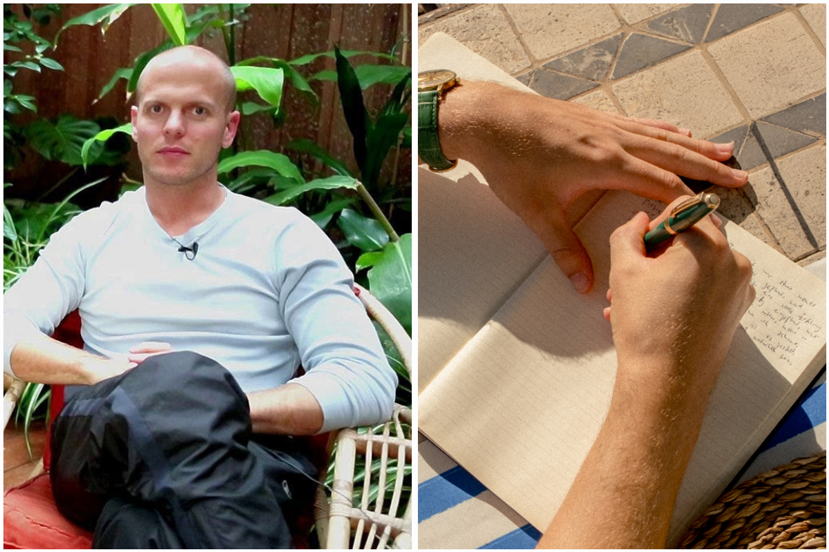 journaling, tim, ferriss, fear, setting