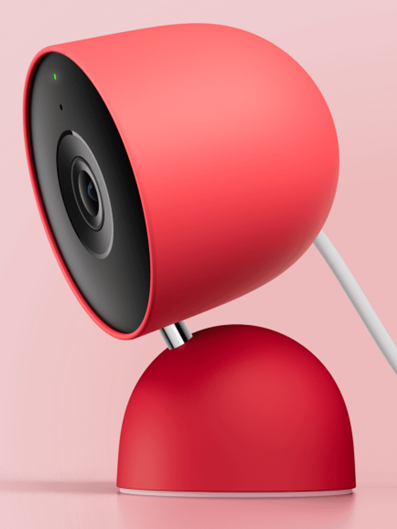 photo of a red Nest Cam Indoor (Wired, 3rd Gen) \u2013 $99.99