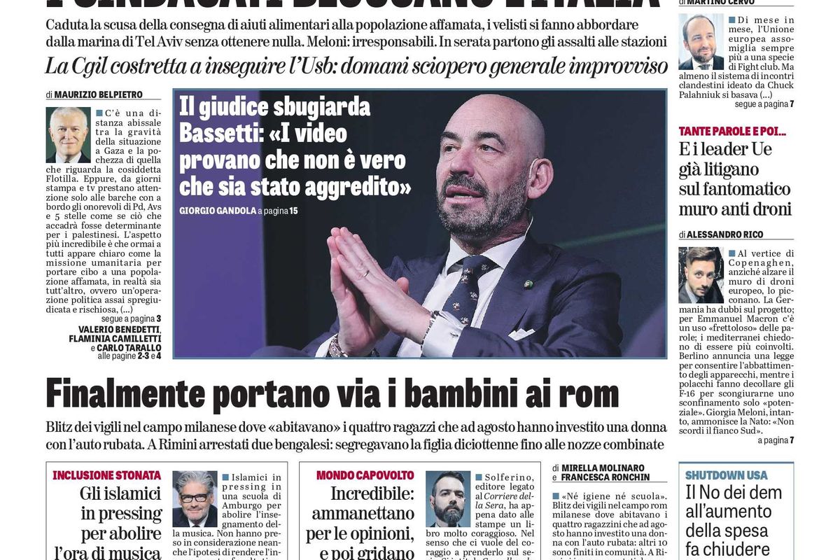 Oggi in edicola