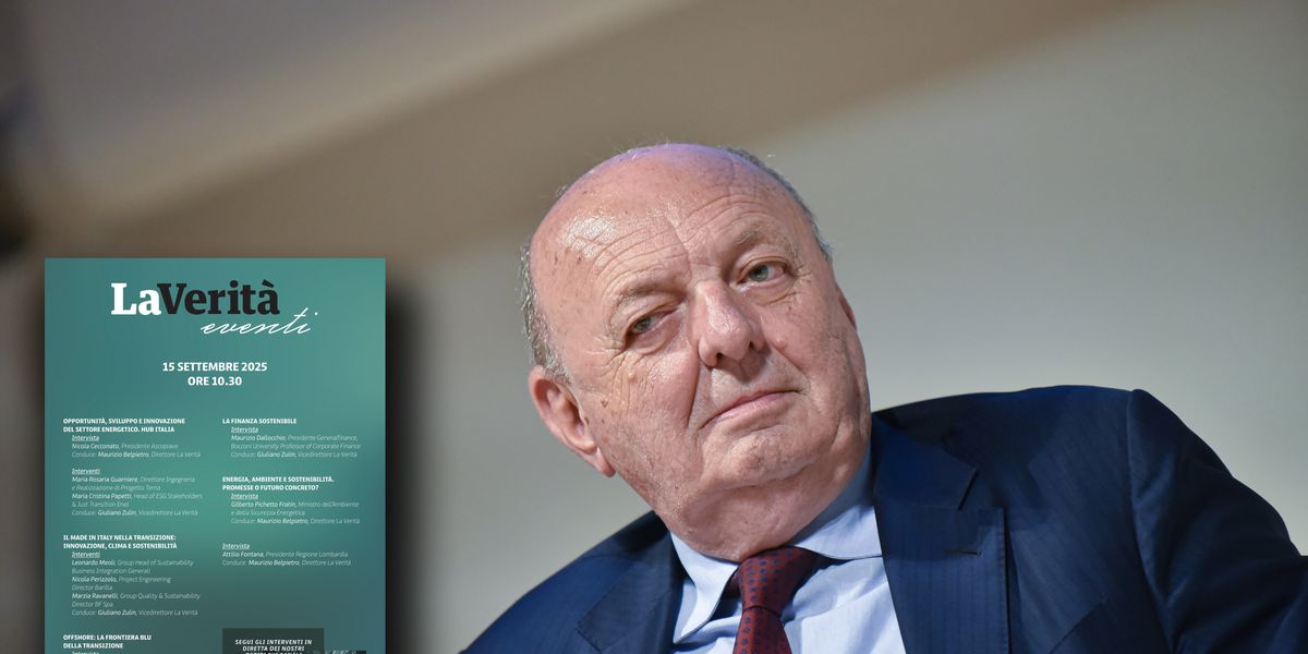Domani l’evento de «La Verità» sulle nuove sfide della transizione