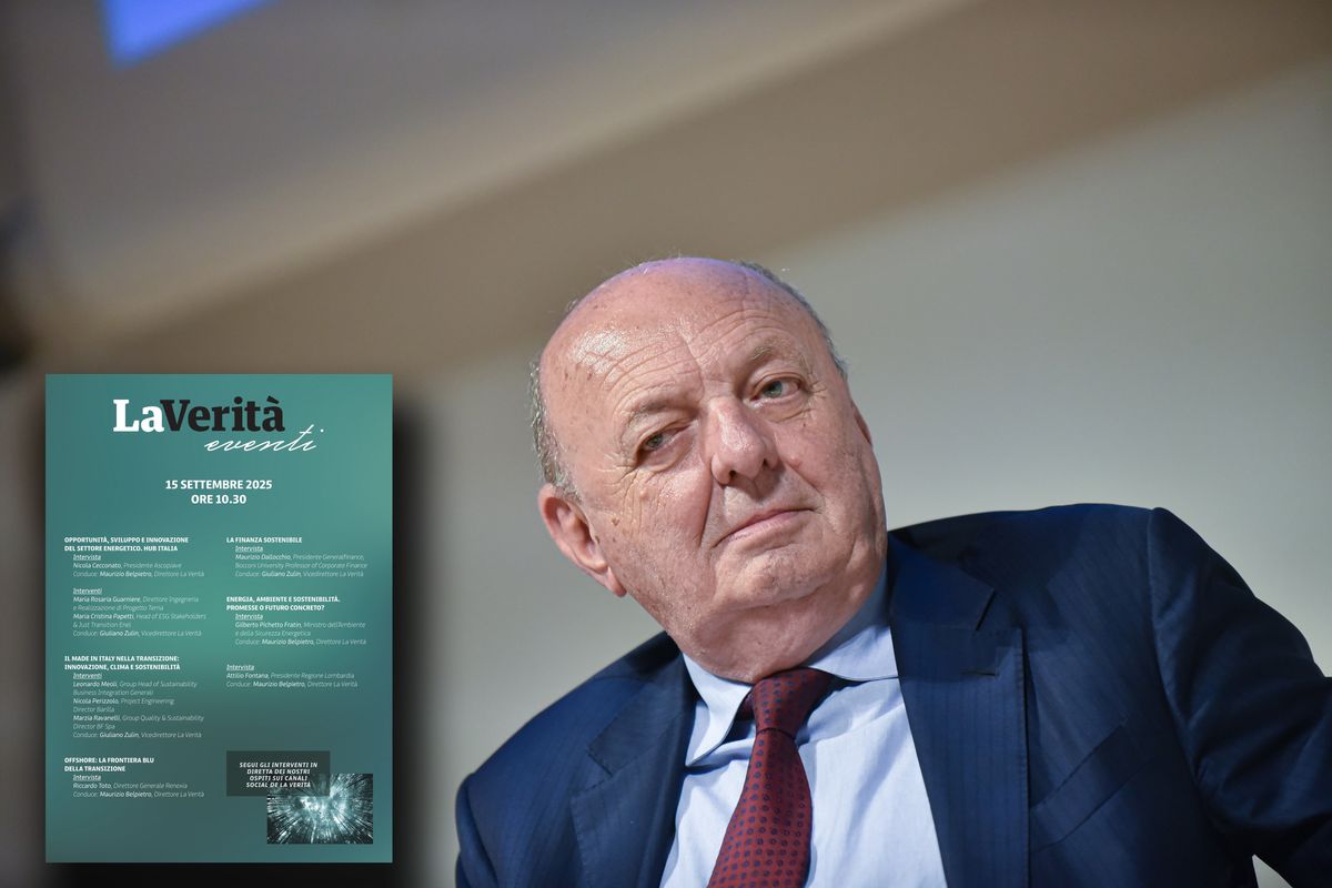Domani l’evento de «La Verità» sulle nuove sfide della transizione