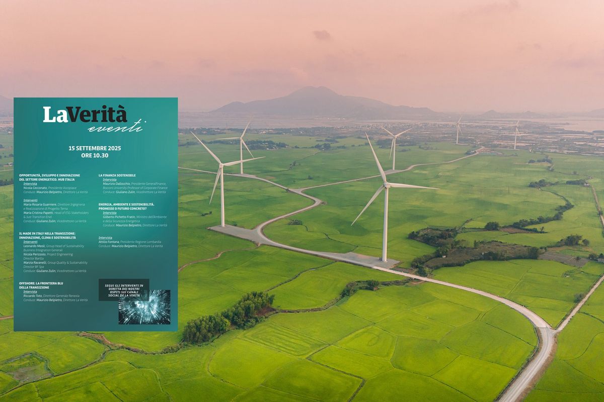 Oggi l’evento de «La Verità» sulle nuove sfide della transizione