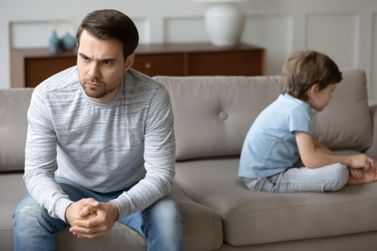 angry dad, angry home, emotions, scared child, emotional regulation,