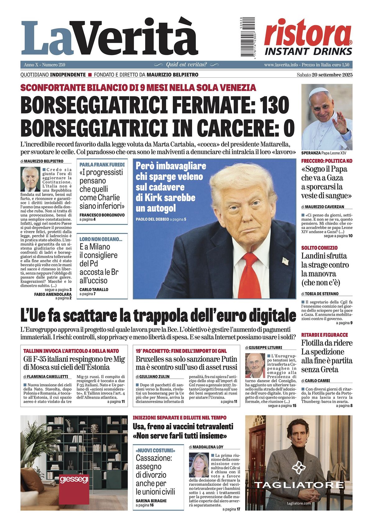 Oggi in edicola