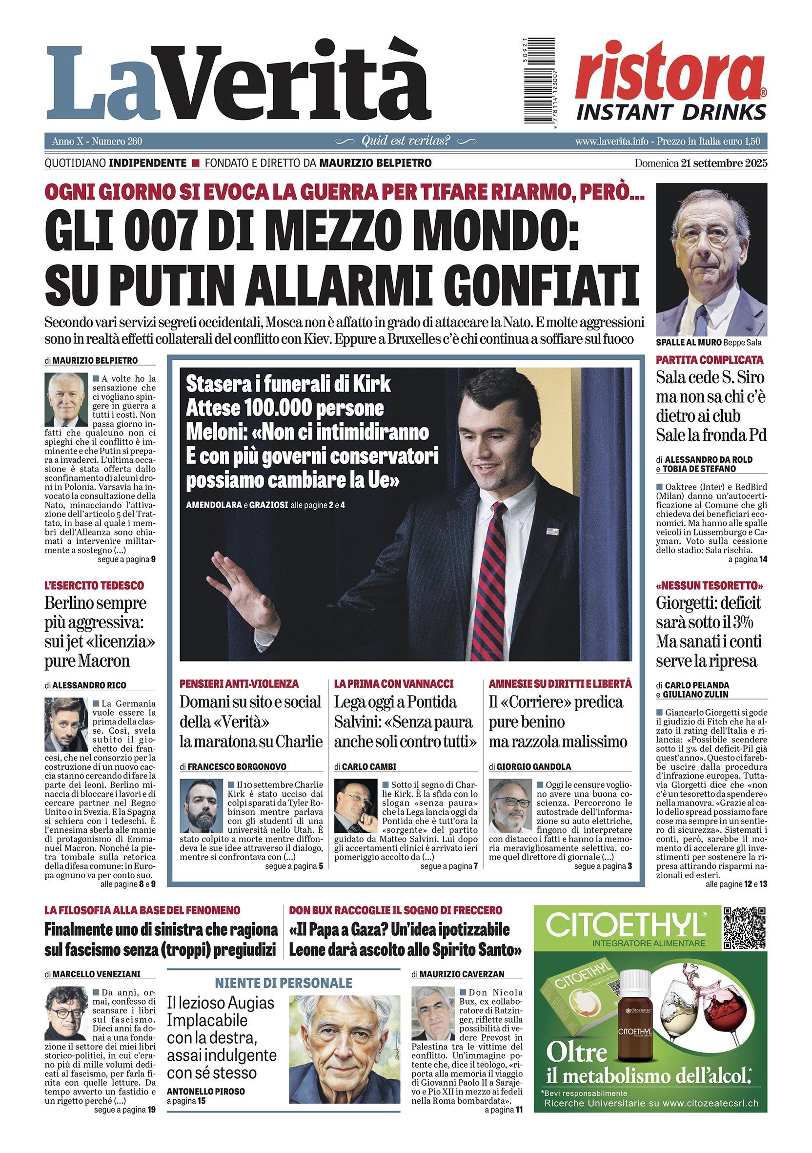 Oggi in edicola