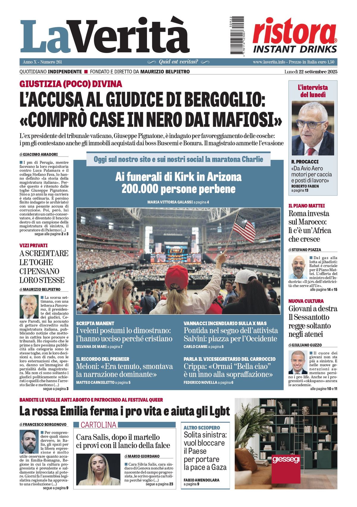 Oggi in edicola