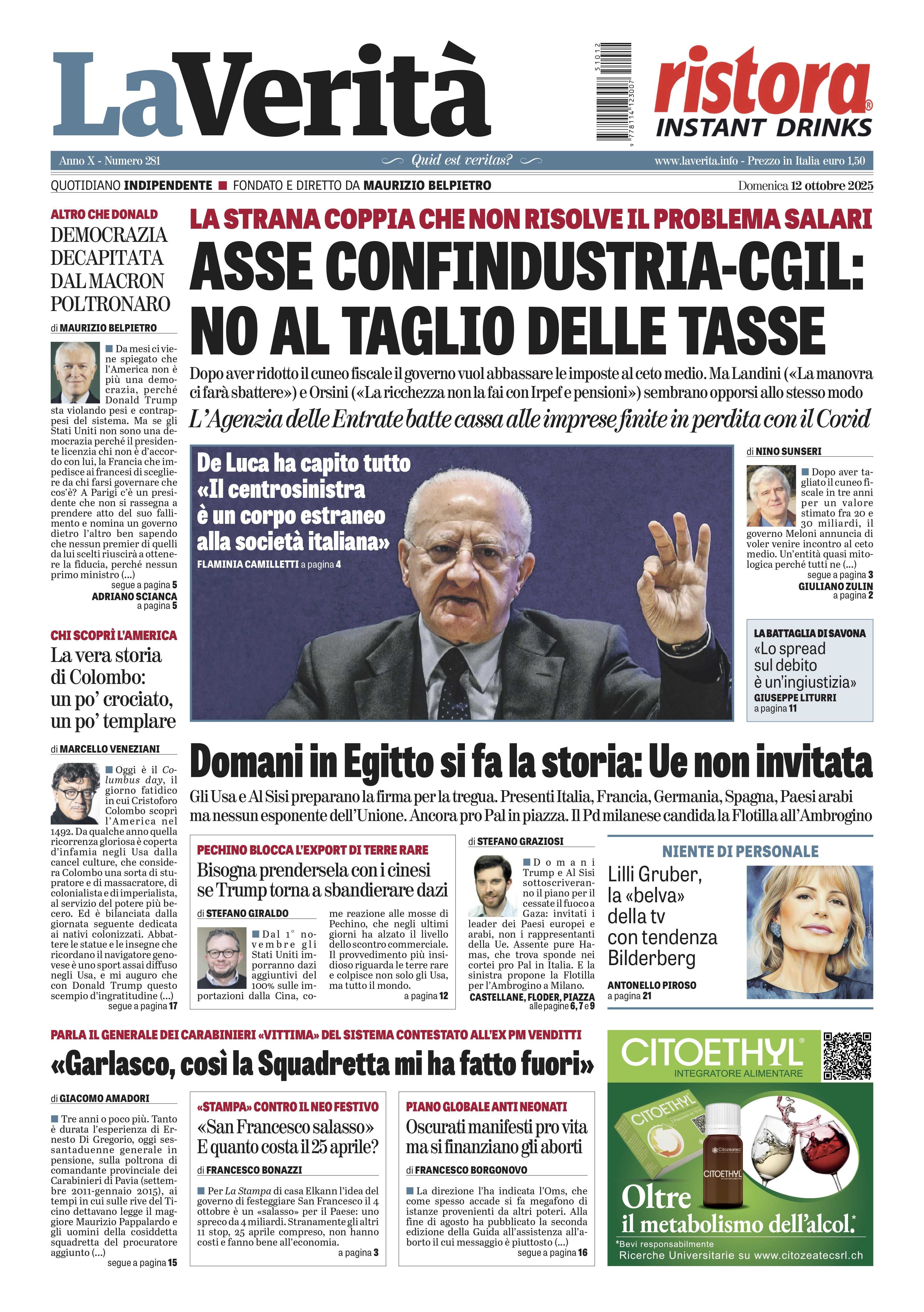 Oggi in edicola
