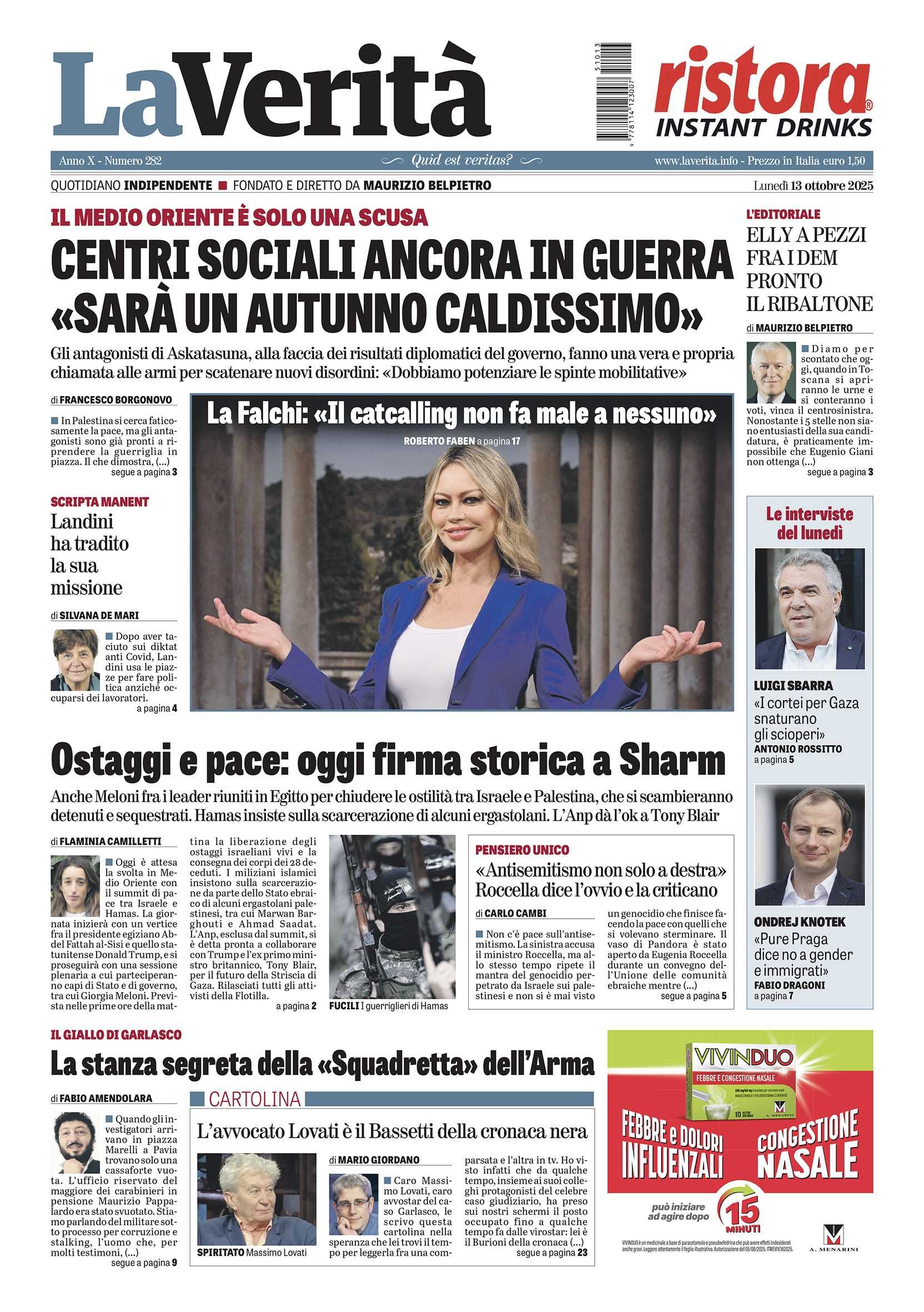 Oggi in edicola