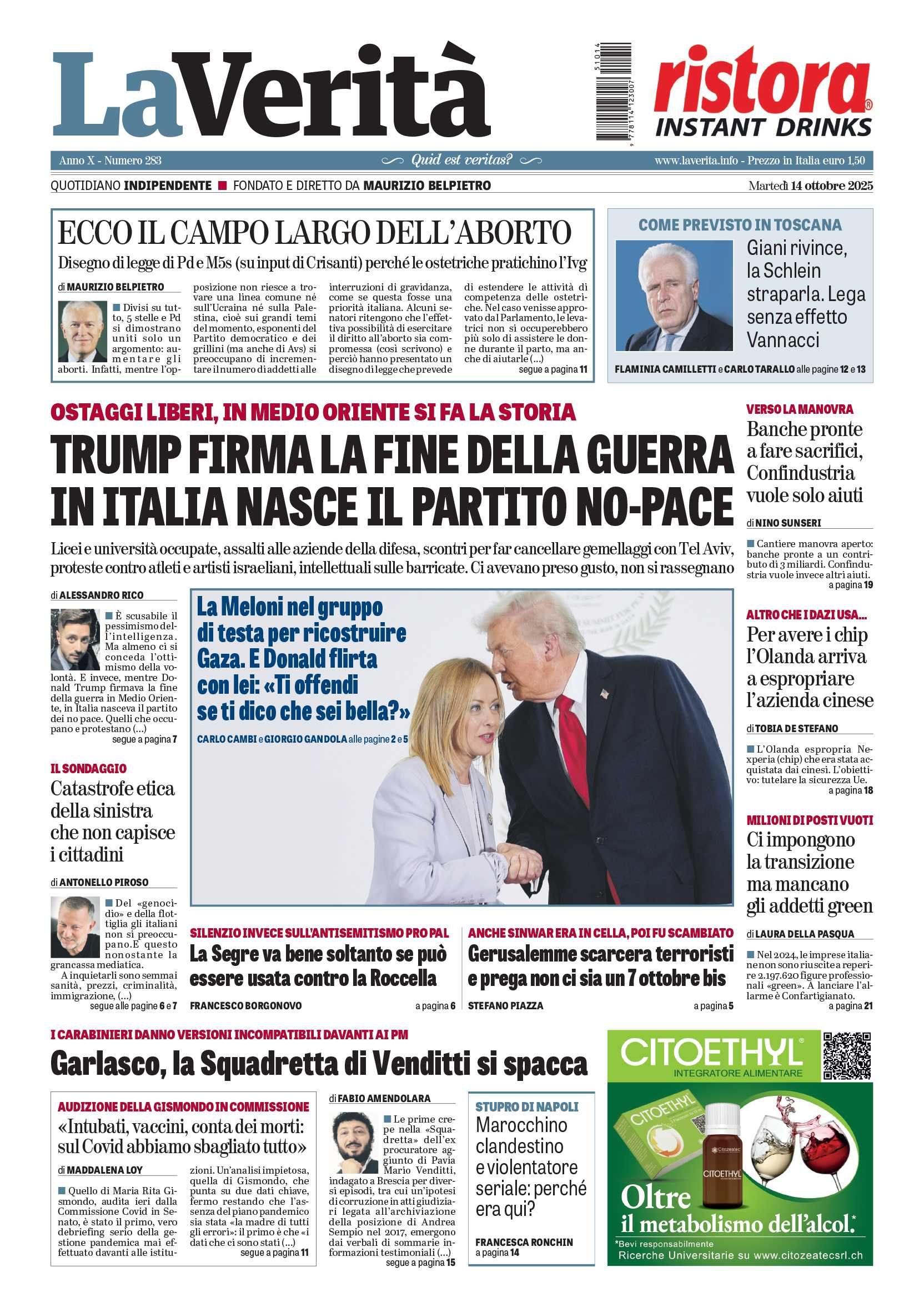 Oggi in edicola