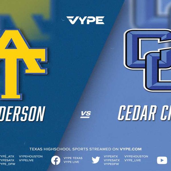 7:30PM - Football: Anderson vs. Cedar Creek