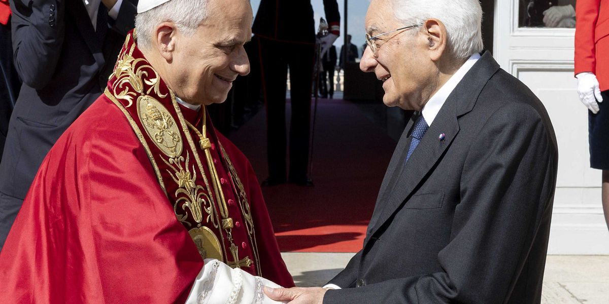 Primo incontro Mattarella Leone Primo incontro Mattarella Leone
