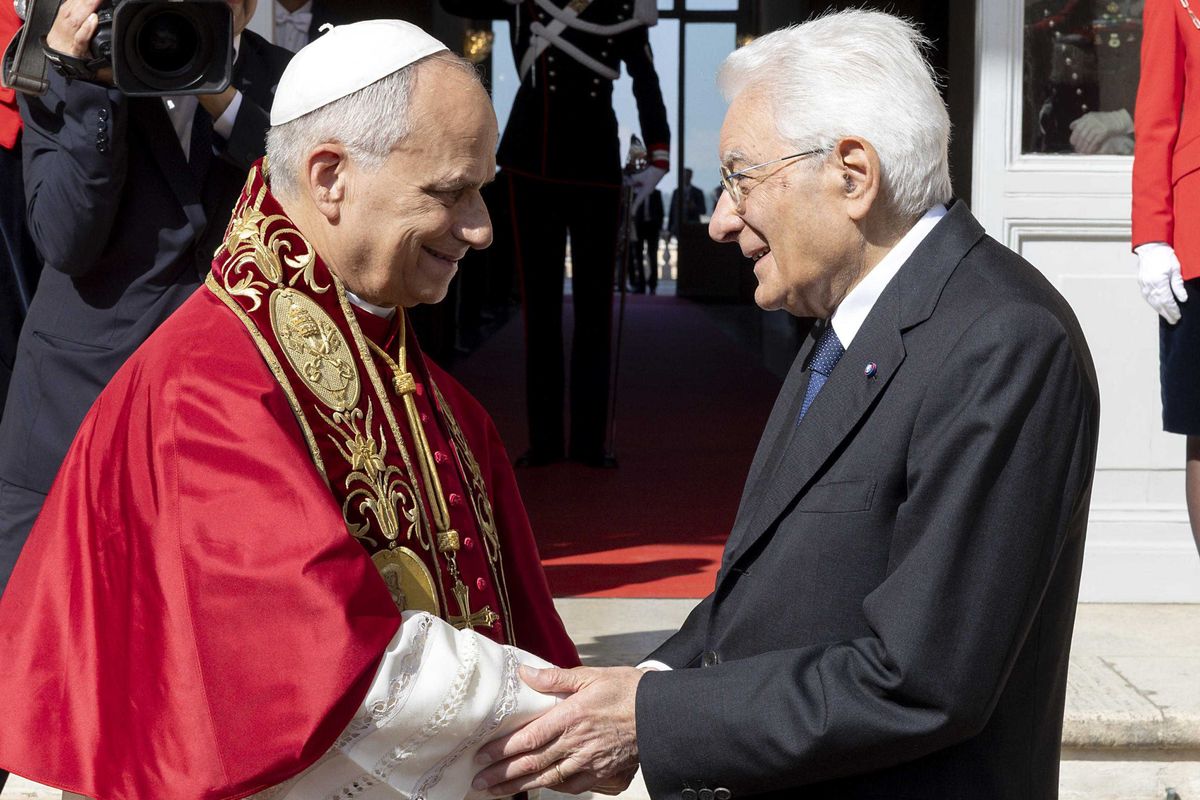 Primo incontro Mattarella-Leone