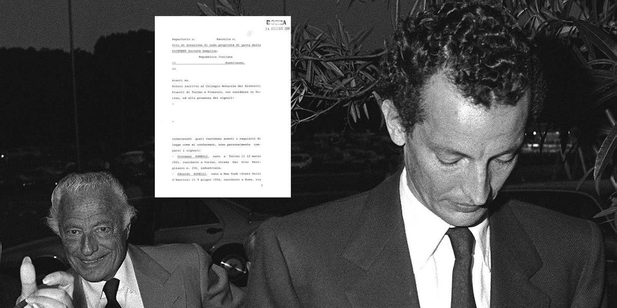 Eredità Agnelli, spunta la bozza di donazione a Edoardo il giorno prima della morte Eredità Agnelli, spunta la bozza di donazione a Edoardo il giorno prima della morte