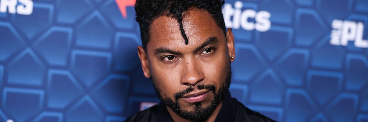 American singer Miguel arrives at The 'Players Party' 2022 Co-Hosted By Michael Rubin, MLBPA And Fanatics held at the City Market Social House on July 18, 2022 in Los Angeles, California, United States.
