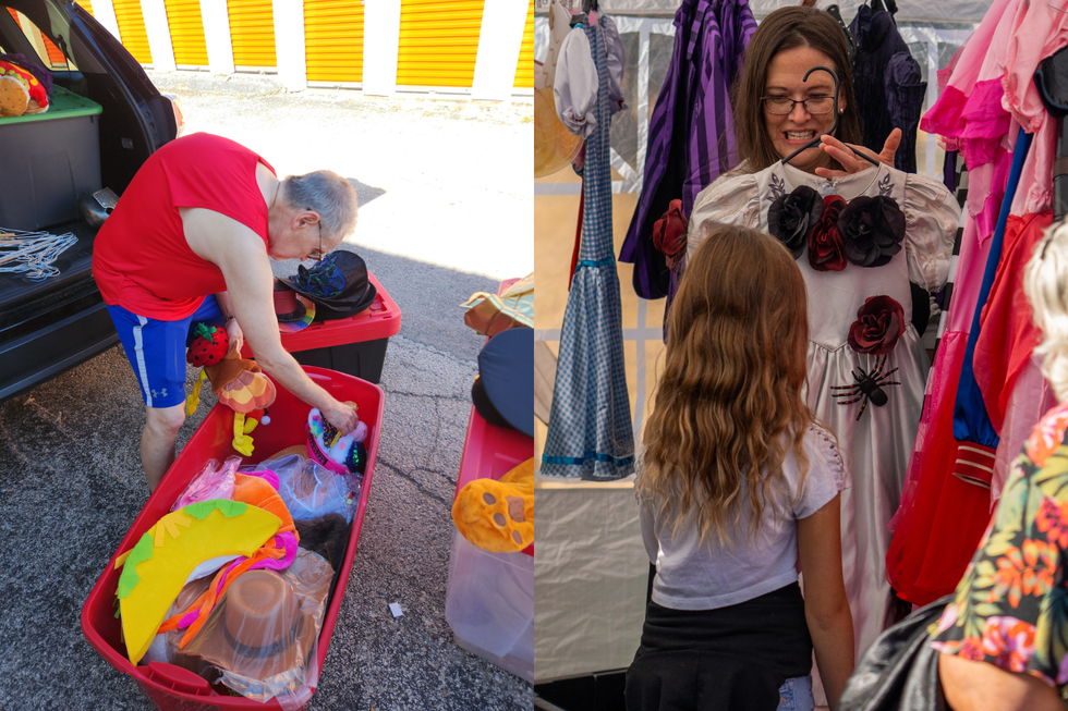 Man spends all year thrifting Halloween costumes to give them away to kids for free at annual event