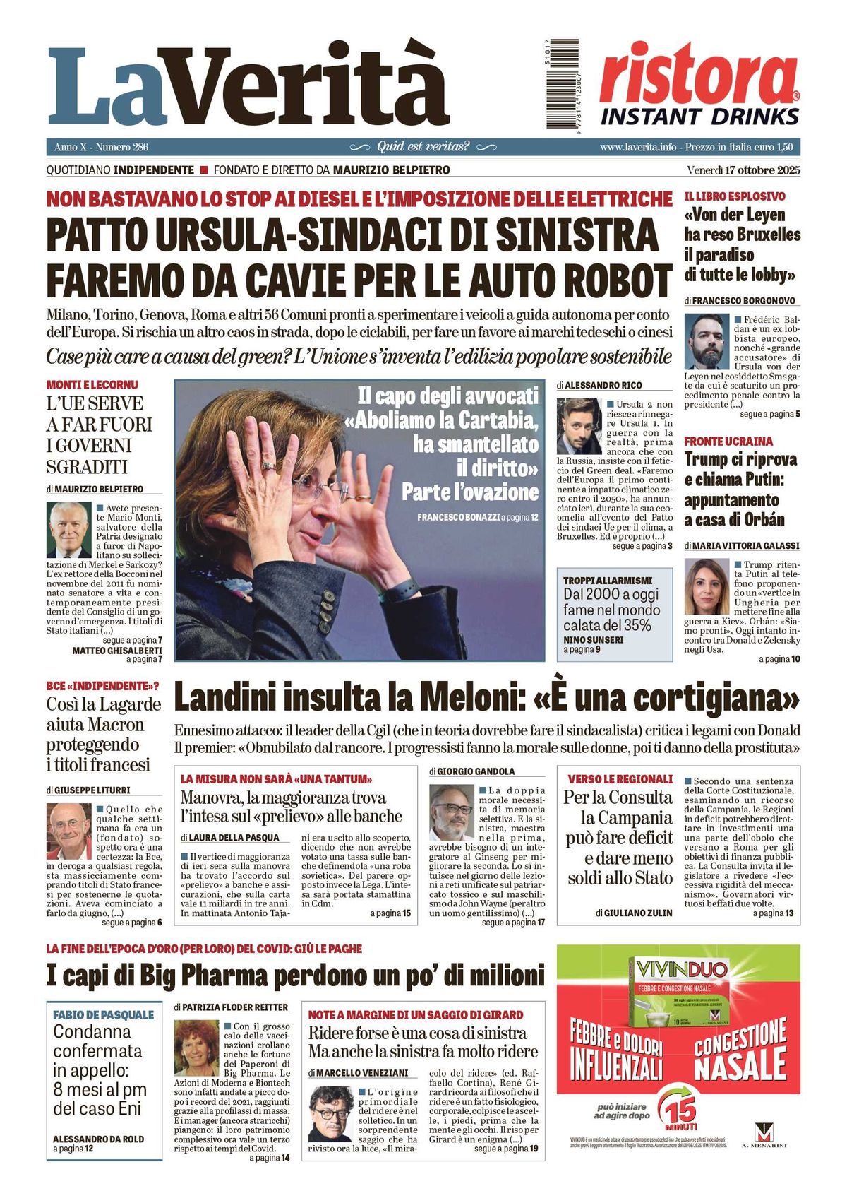 Oggi in edicola