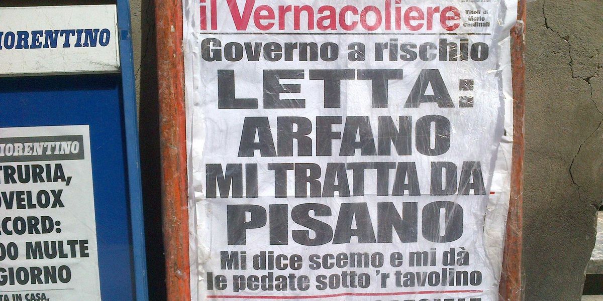 Il «Vernacoliere» è al canto del cigno. Così il telefonino ha ucciso la satira Il «Vernacoliere» è al canto del cigno. Così il telefonino ha ucciso la satira