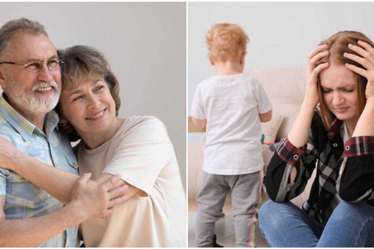 boomers, boomer couple, stressed mom, parenting, grandparents,
