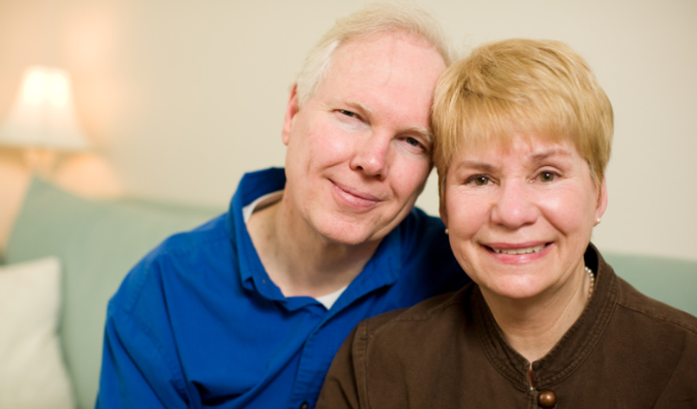 baby boomers, grandparents, 60s couple, older couple, smiling boomers