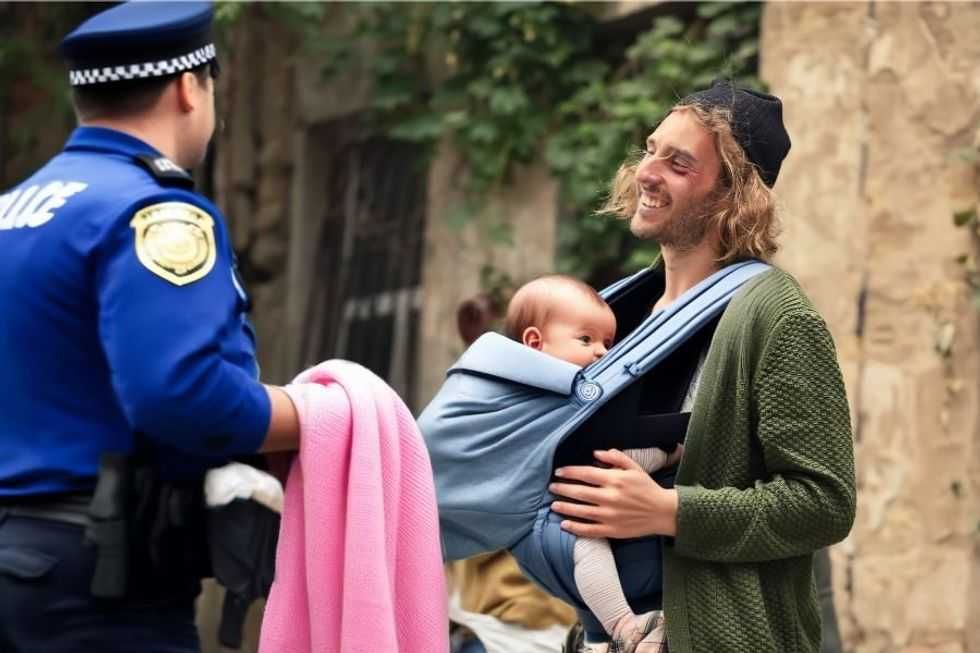 homelessness; homeless; dad; homeless dad; neighbor calls police; parenting; new parents