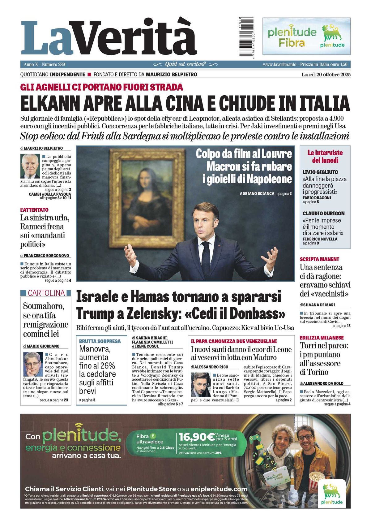 Oggi in edicola