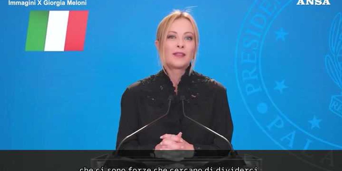 Meloni: «La cultura woke cerca di dividere Italia e Usa» Meloni: «La cultura woke cerca di dividere Italia e Usa»