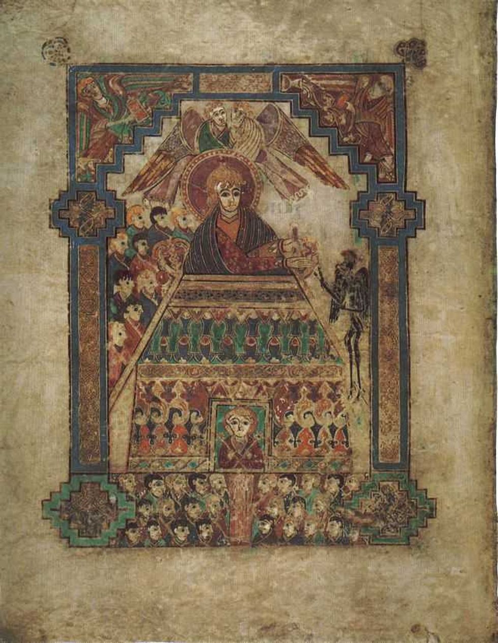 book of kells, gospel of luke, medieval art, celtic art, irish history