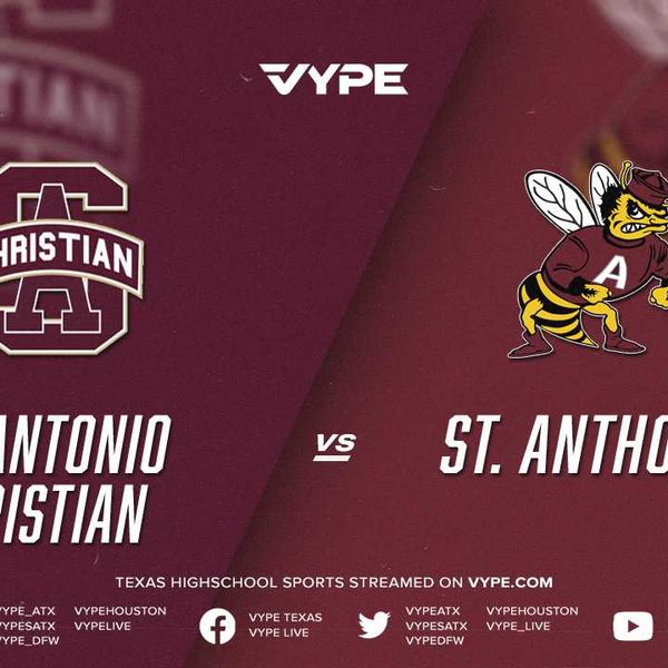 7PM - Football: San Antonio Christian vs. St. Anthony