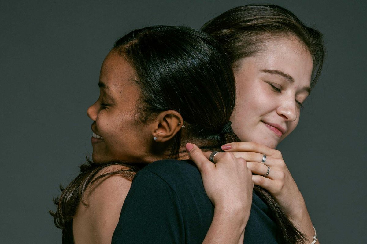 hugging, friends, support, caring