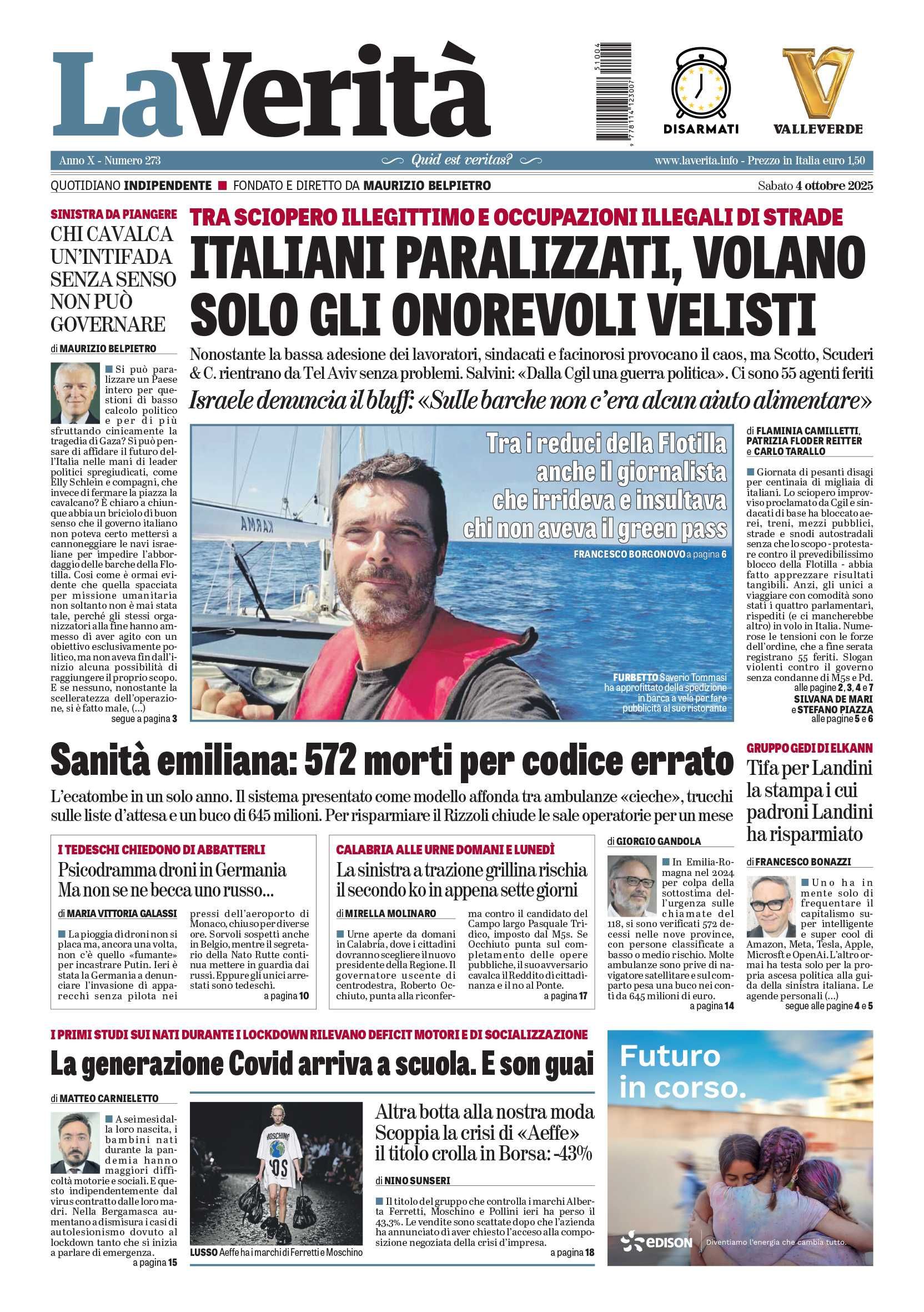 Oggi in edicola