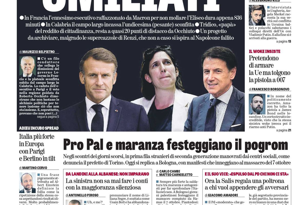 Oggi in edicola