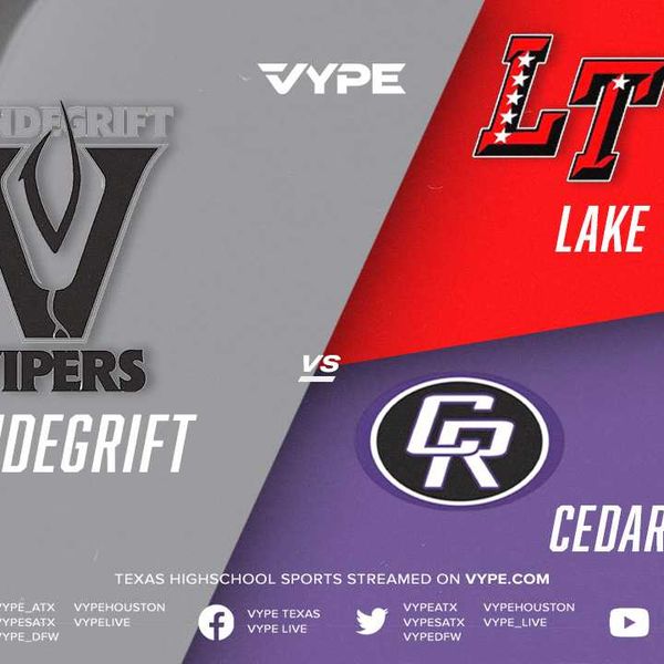 4PM | 5:30PM | 7PM - Football | Fresh. White, JV Silver/Black: Vandegrift vs. Lake Travis/Cedar Ridge