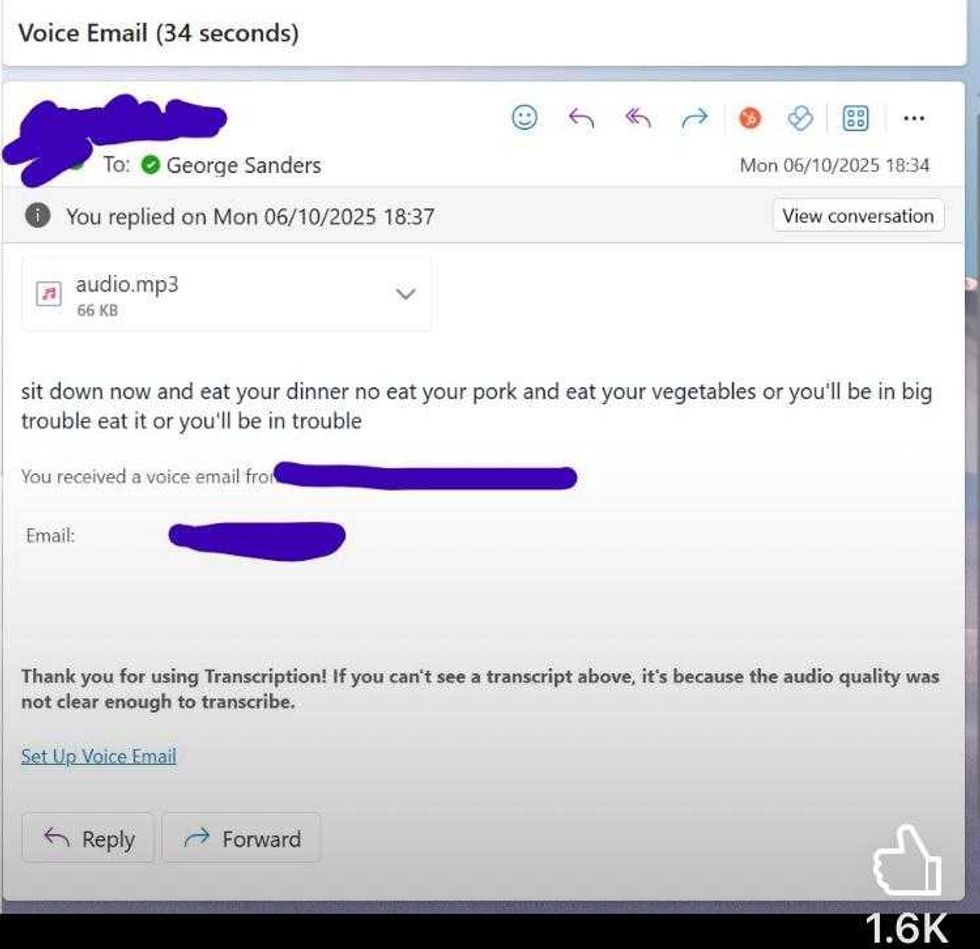 George Sanders, LinkedIn, butt dial, funny story