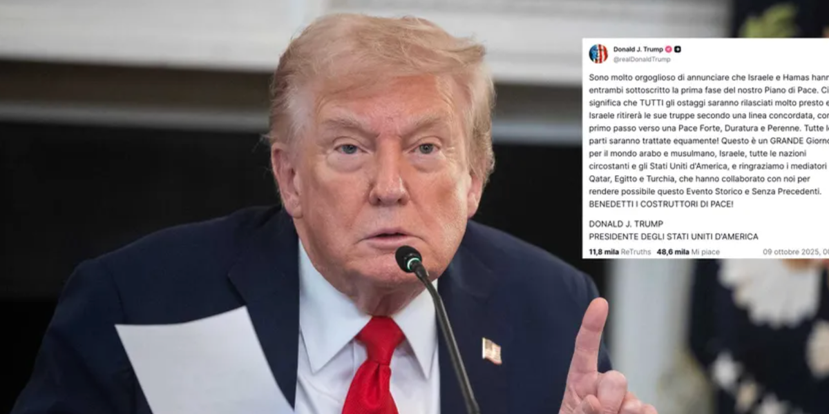 Trump annuncia la tregua a Gaza: «Ostaggi presto liberi». Israele si ritira Trump annuncia la tregua a Gaza: «Ostaggi presto liberi». Israele si ritira