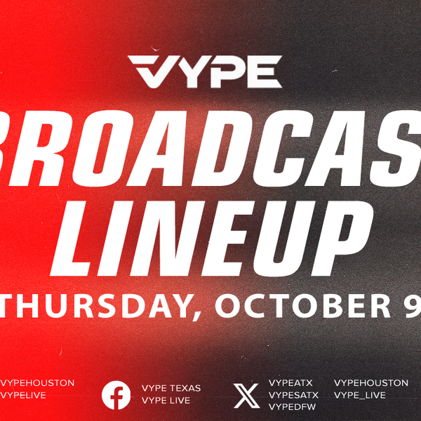 VYPE Live Lineup - Thursday 10/9/25