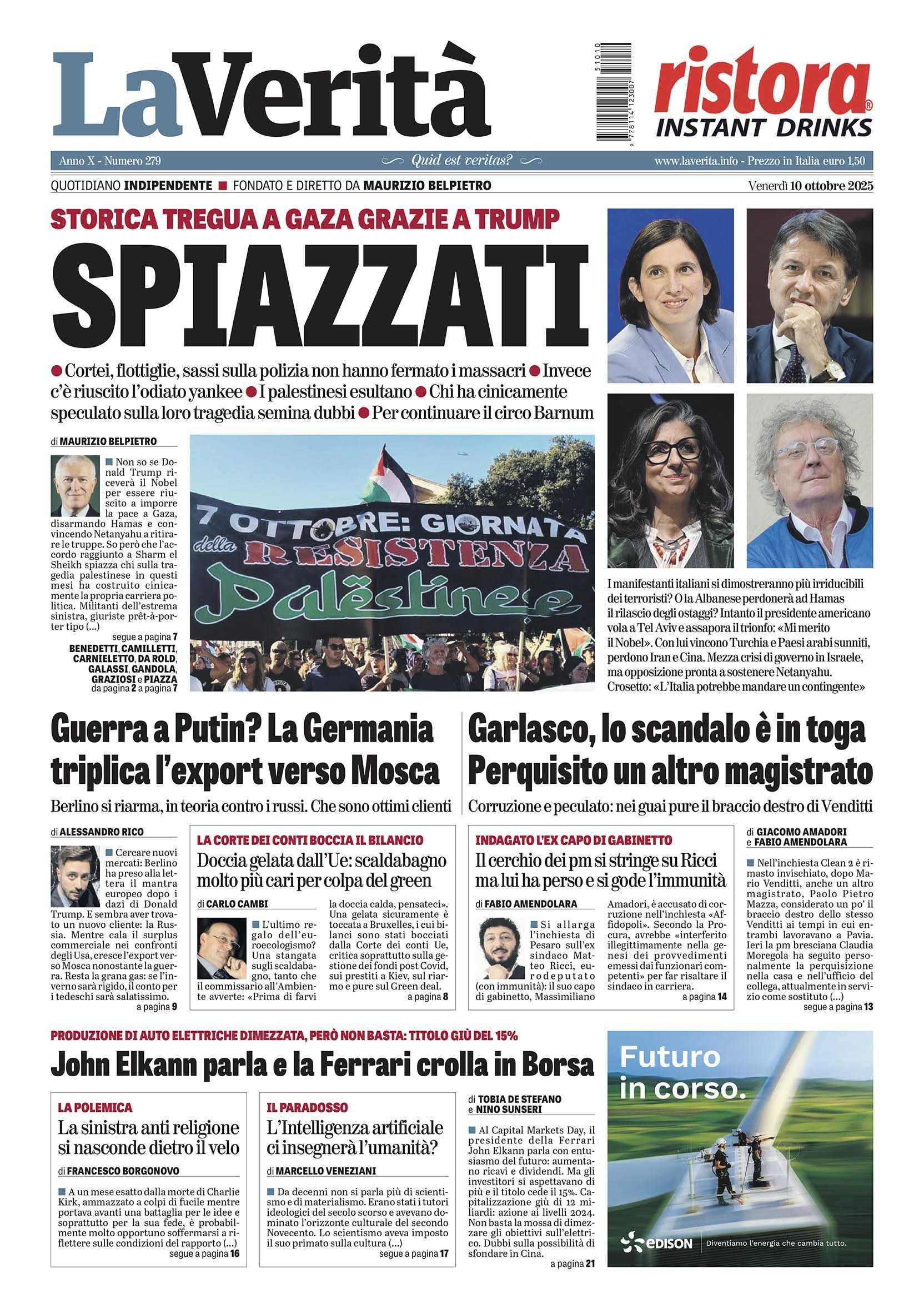 Oggi in edicola