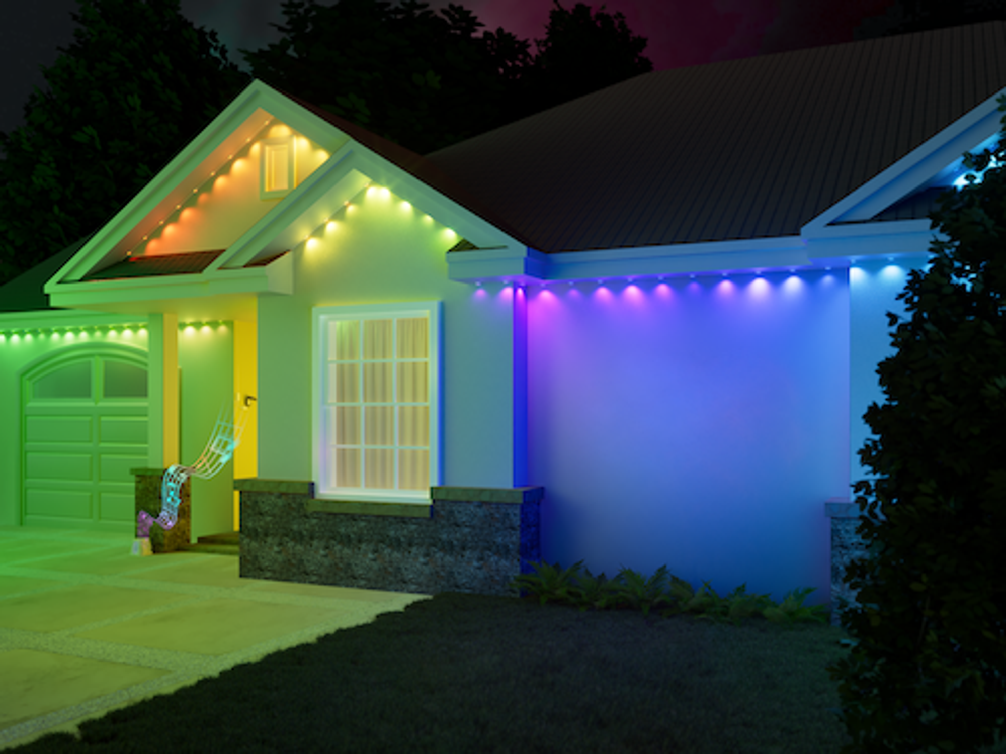GE Cync Outdoor Lights 2025: Smart Eave Lights and Light Strips That  Transform Your Home Year-Round, image size:2000x1500
