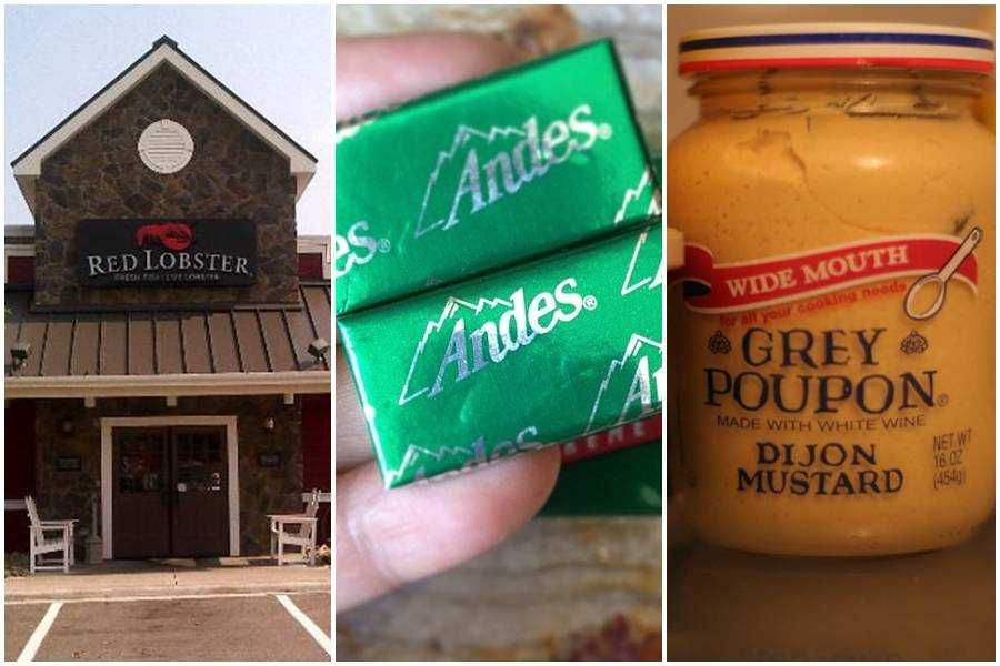 grey poupopn, red lobster, andes mints, 1980s, nostalgic food, classy food, fancy food, middle class fancy