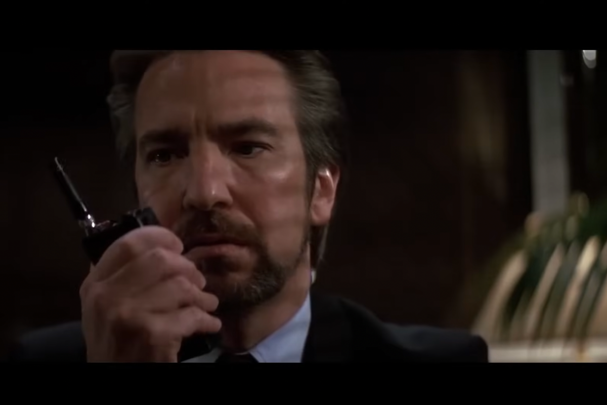 alan rickman, die hard, acting, bruce willis, hans gruber