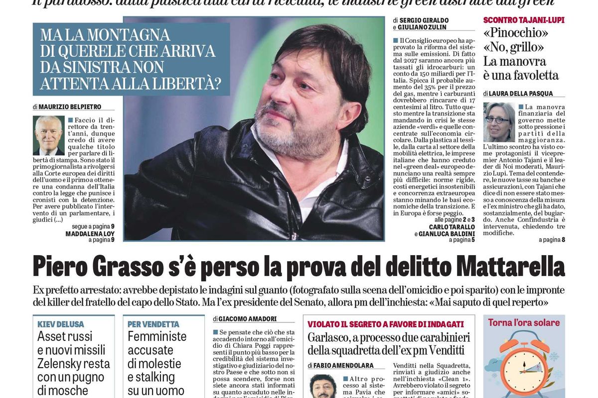 Oggi in edicola