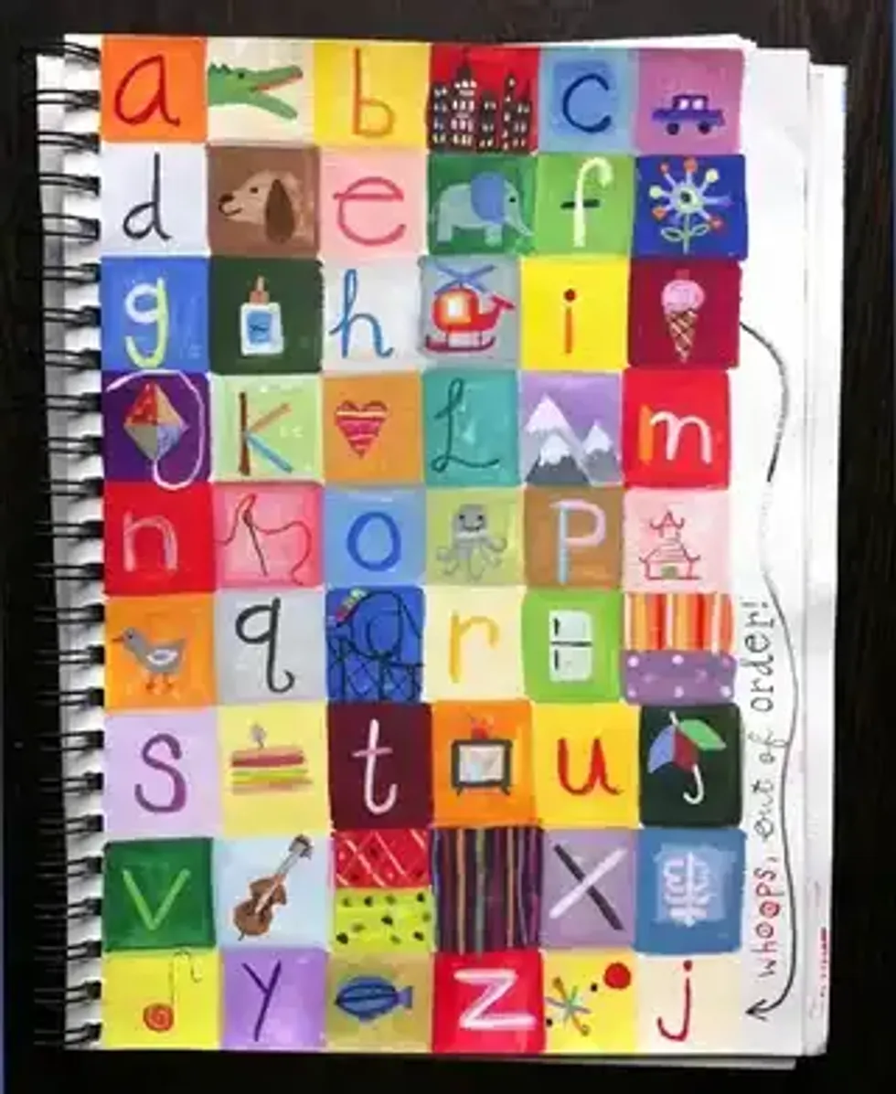 alphabet patter, art, drawings, children, quilt, mystert