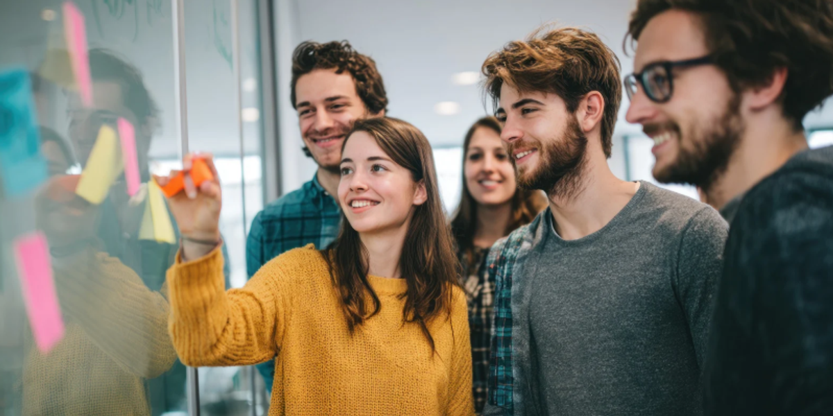 happiness, happiness study, happy students, psychology, students in college, post-its, college students, Cornell