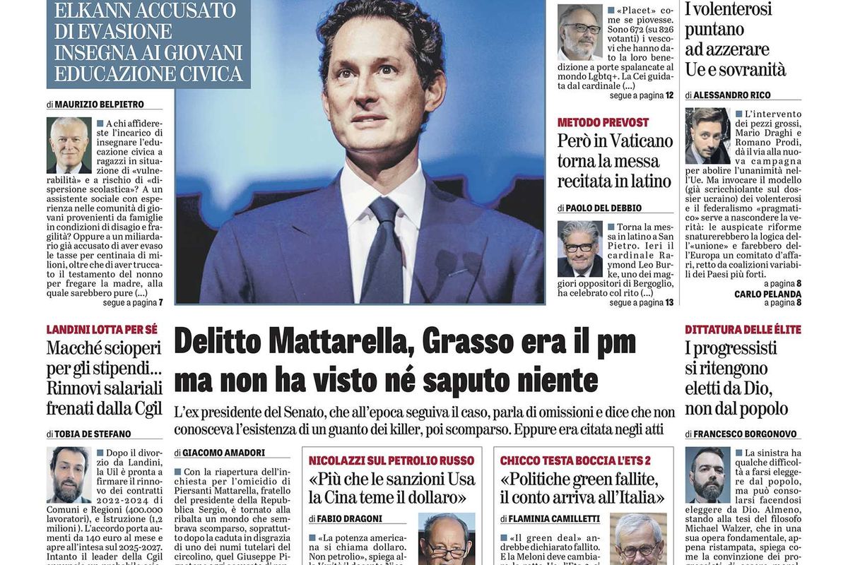 Oggi in edicola